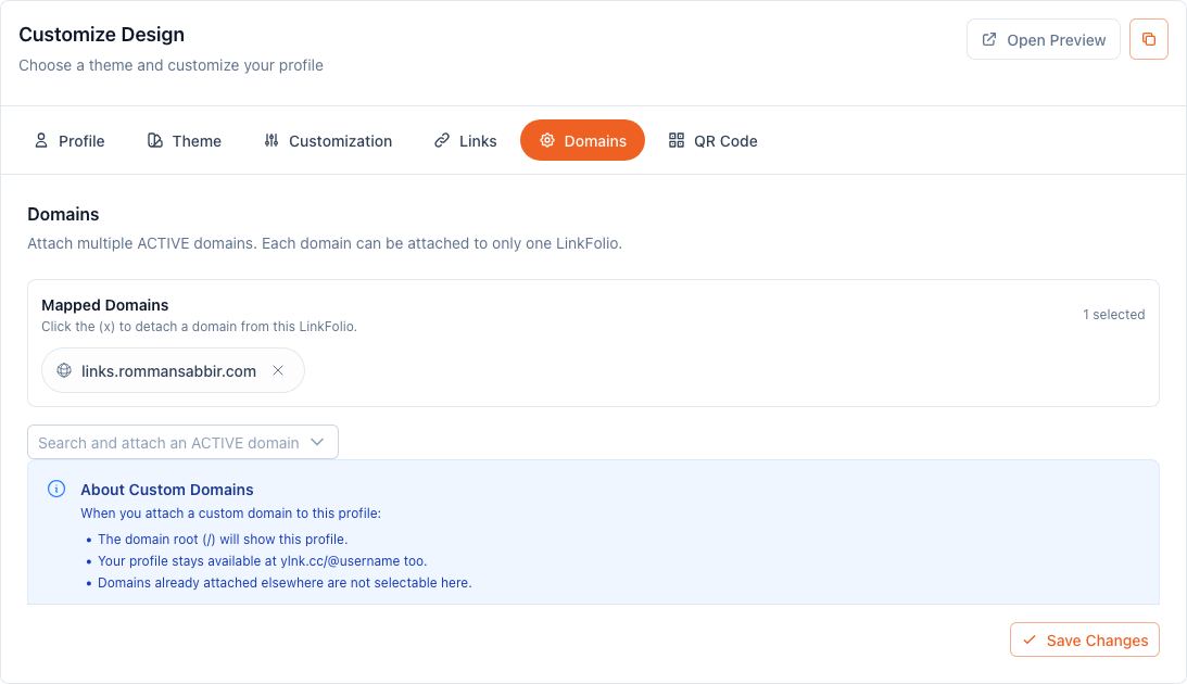 Screenshot 2026 06 21 at 18 00 34 Edit Your AI Powered LinkFolio Profile yLnk   Free URL Shortener with Custom URL AI Powered LinkFolio (Smart LinkTree Alternative)